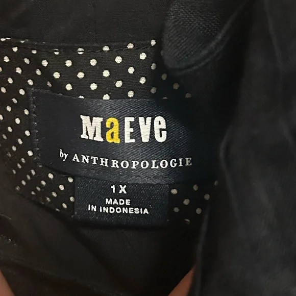 Anthropologie Maeve Linen Double Tie Back Maxi Dress Size 1X - Picture 10 of 10